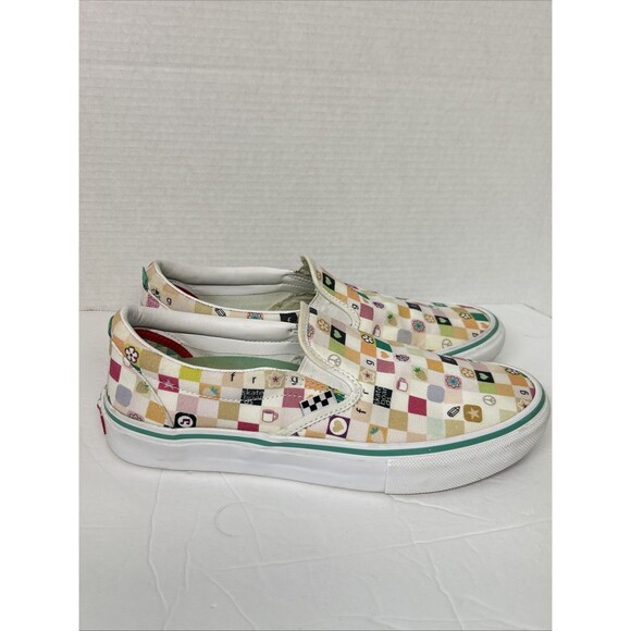 Vans Skate Slip-On LTD Skateboard Shoe Frog White Size 9.5 Men Rare Hard To Find - Picture 2 of 13